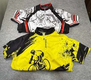 Wosawe Men's Short Sleeve Cycling Jersey Lot of 2 ( Size XL)